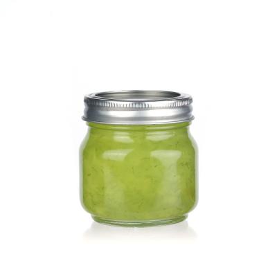 Regular Mouth Airtight Glass Mason Jars For Kitchen Food Storage 250ml 300ml 500ml 1000ml