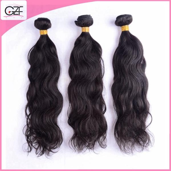 Good Quality Hair Extensions Natural 1b# Color Peruvian Natural Texture Hair Weave