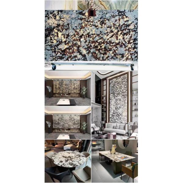 Роскошный натуральный кварцитовый каменный плитка отель вилла гостиная гостиная стеновая отделка кухня столешница