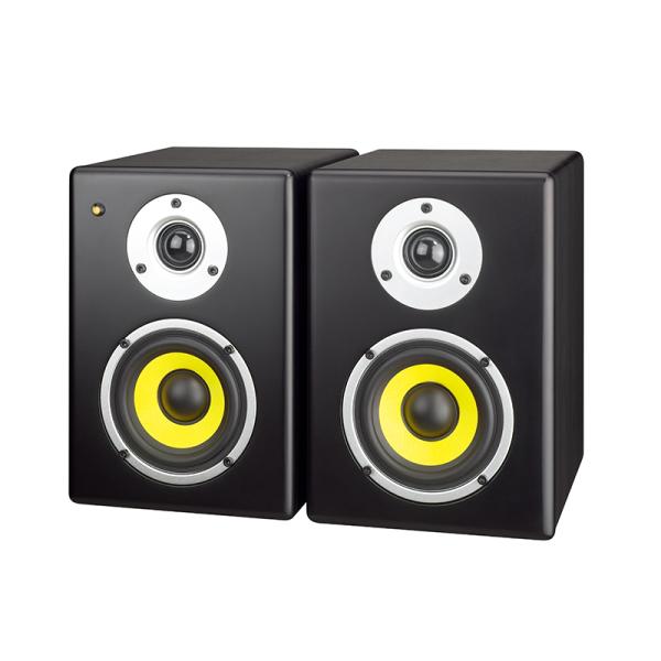 E404 Active Studio Monitor 15Wx2 Wooden Bookshelf Speaker