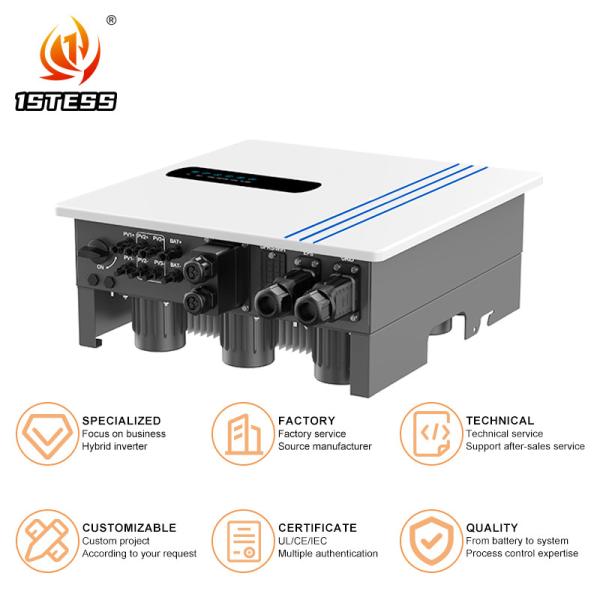 Inversor solar híbrido de 10 kW Inversor solar trifásico de 200 V 6 kW 8 kW 5 kW Inversor híbrido