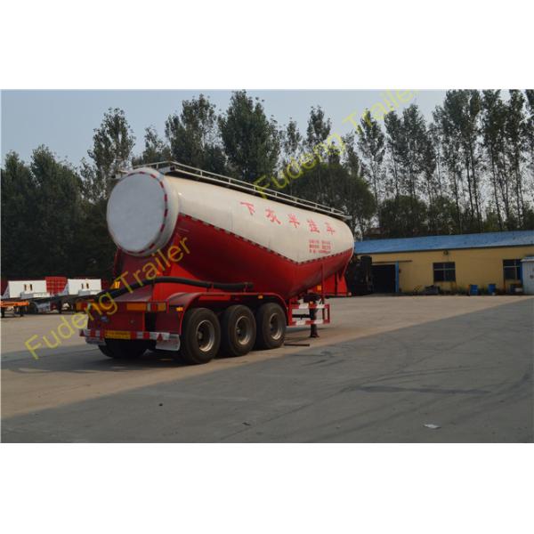 V shaped Bulk cement tanker semi-trailer 45CBM powder material transport trailer