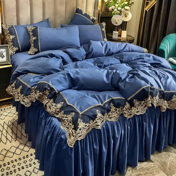 Couverture de lit en tissu de polyester sur mesure