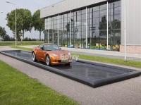 Alfombra de lavado de automóviles inflable de trabajo pesado, colector de agua, alfombra de contención de agua de embarque
