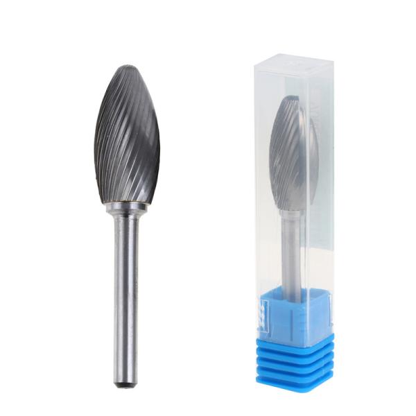 Silver Flame Tungsten Carbide Burr Bits Rotary Tool Grinding Bits Wear Resistance