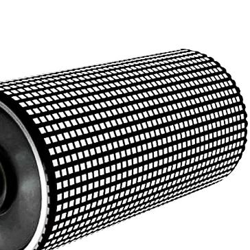 Ceramic Lagged Conveyor Belt Drive Pulley Anti Slip Wear Resistant For Mining Systems