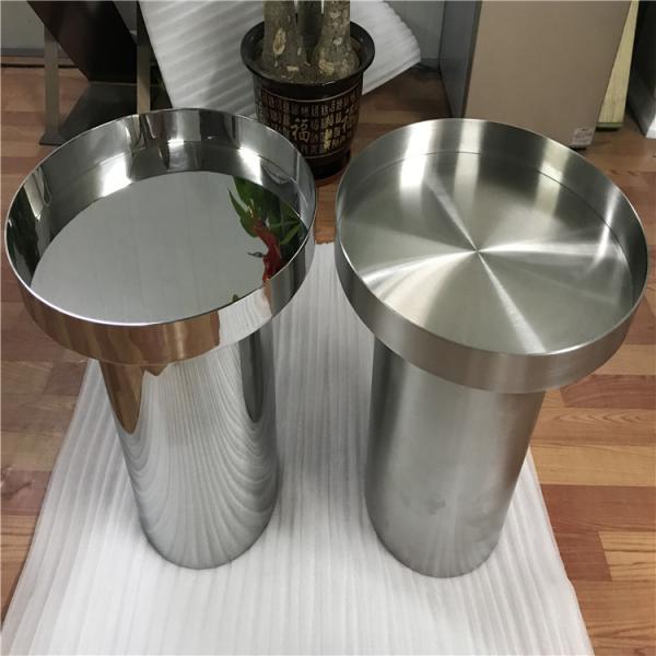 steel Metal furniture and stainless steel chair and tables mirror or brushed finish