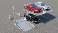 Le stationnement commercial de 2 colonnes soulève la voiture hydraulique d'entraînement empilant des systèmes