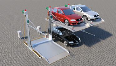 2200kg dobro de carregamento Decker Parking System Mini Hydraulic que inclina o elevador do carro