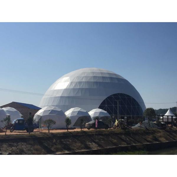 2 Ventilation Window Igloo Dome Tent 15m Diameter Exhibition Transparent