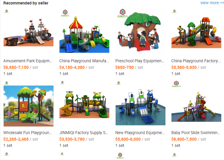 Attractive Kids Outdoor Colorful Theme Park Playground Outdoor Fun Play Sets Amusement pLau Equipment Plastic Slide Sets