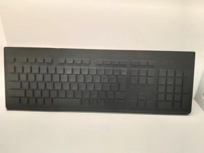 1.5mm Matte Black White ANSI Double Shot PBT Keycaps Set para digitação precisa e suave