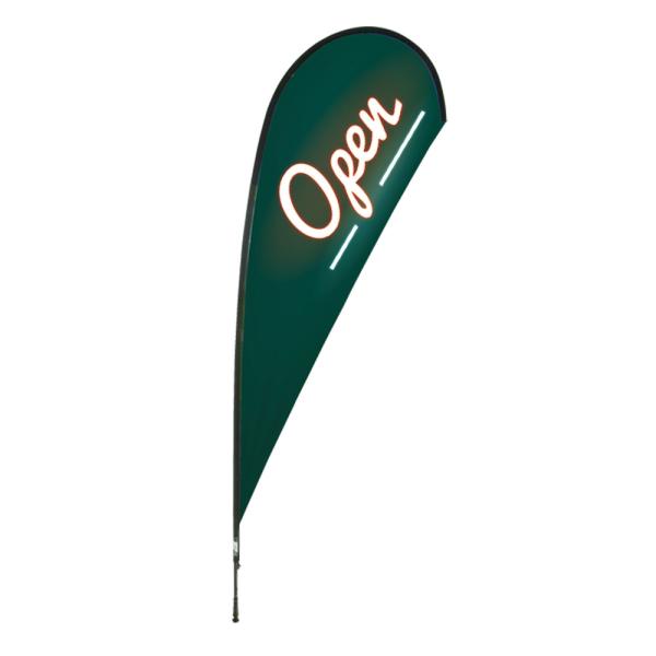 Feather Display Sign Teardrop Beach Flag Custom Logo Printing