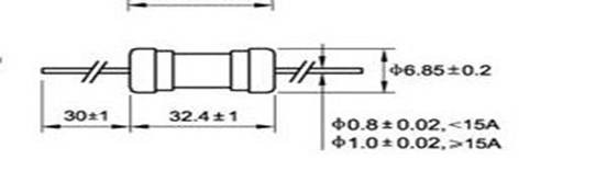 взрыватель/электроника стекла 6A 250V отставания по времени 6.35x32mm сплавляют для бытовых устройств