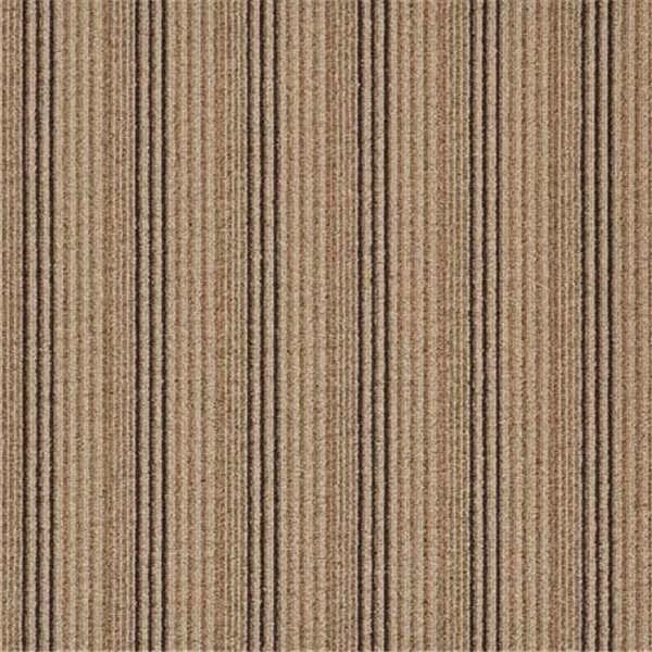 Meeting Conference Room Striped Carpet Tiles 100% Nylon Material With PVC Backing