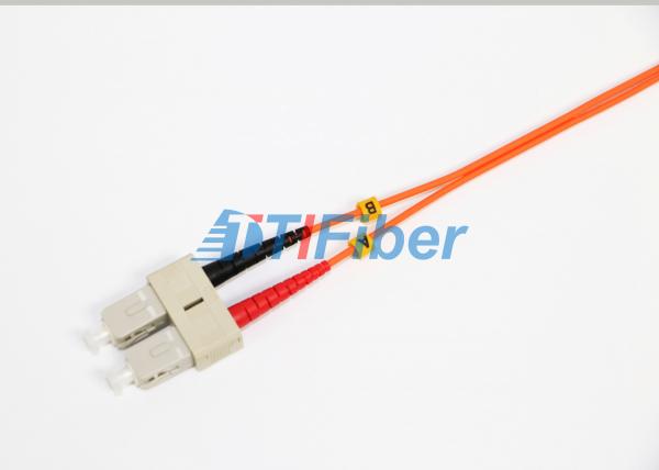 LC-SC Multimode Fiber Patch Cable Optical Fiber Jumper 2mm Orange Duplex Jacket 3M
