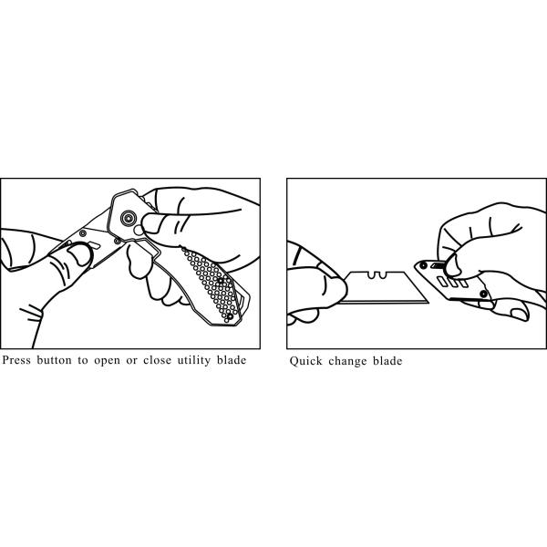 Aluminum Heavy Duty Premium Utility Knife Folding 171.5*33*22.5mm SX336