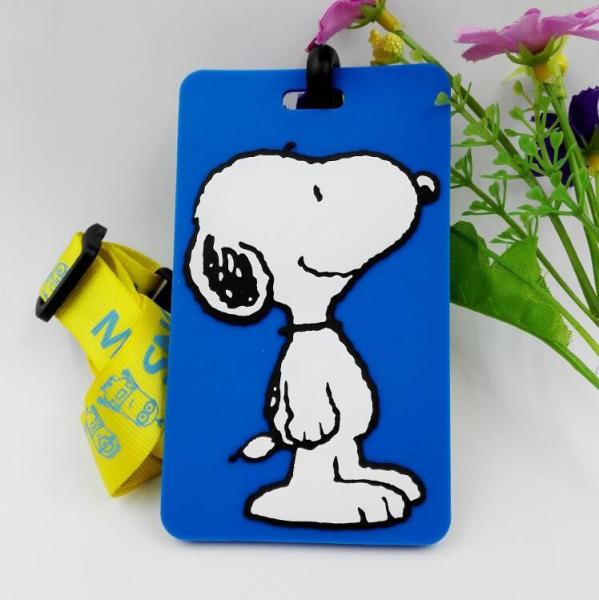 Customized Students Cartoon 3d Snoopy Meal Card Holder / ID Tag / Travel Tag