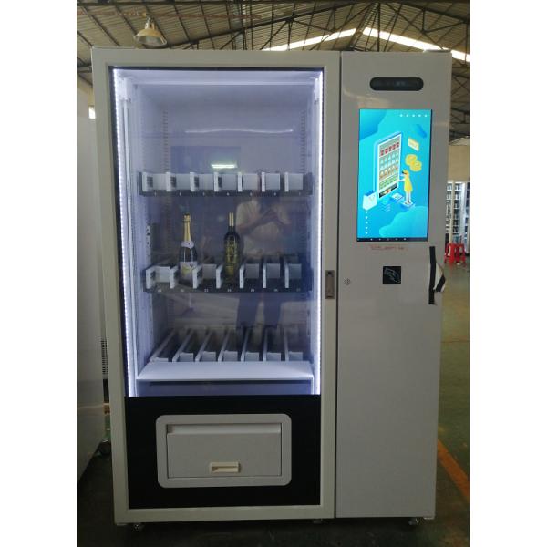 Máquina de venda automática esperta do vinho tinto com papel moeda do sistema de apoio do reconhecimento da idade