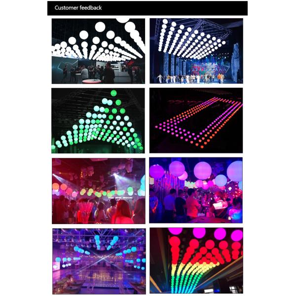 Настройка DMX RGB светодиодный подъемный мяч беспроводный контроль кинетический свет вверх-вниз