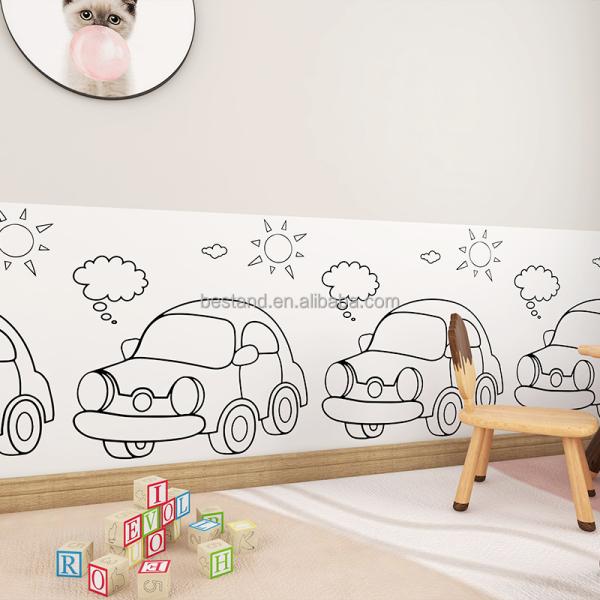 Modern Design Kids Scribble Removable Blackboard Sticker for Kids Educational Tool