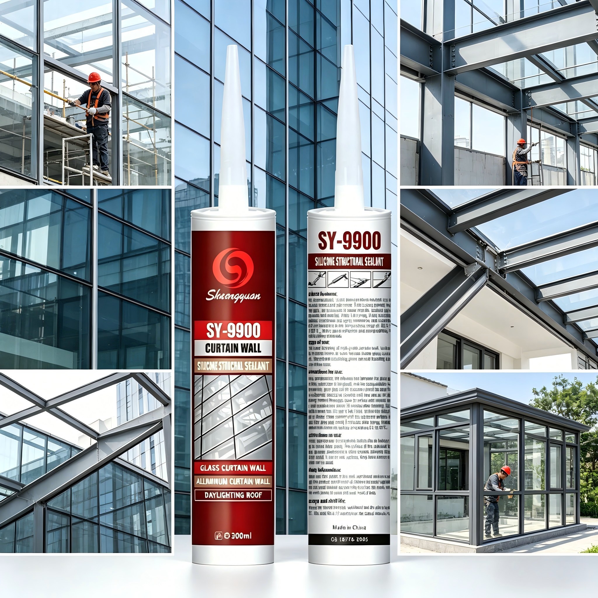 High-Performance Silicone Structural Adhesive UV Resistant for Aluminum