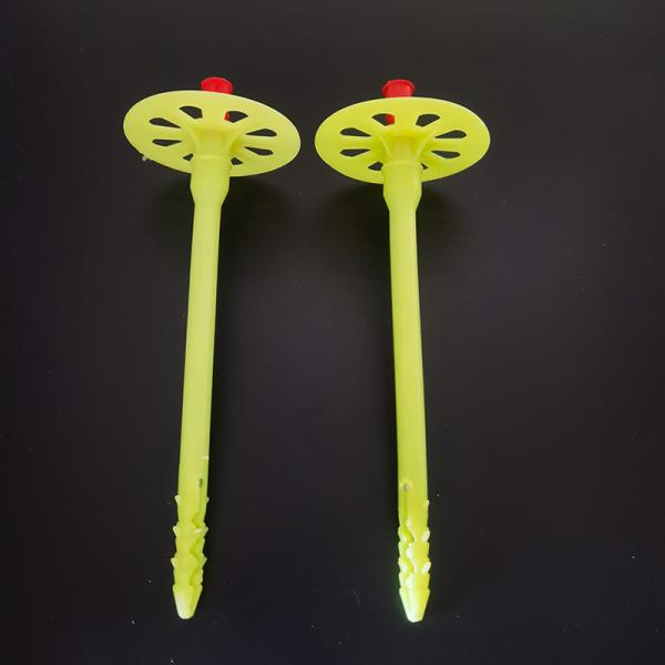 Пластиковые стальные гвозди Красная крышка Гвозди изоляция Фиксация стенка изоляция гвозди