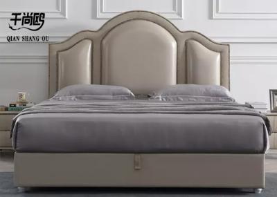 Headboard Super Plump Leather Storage Bed European style size Customized