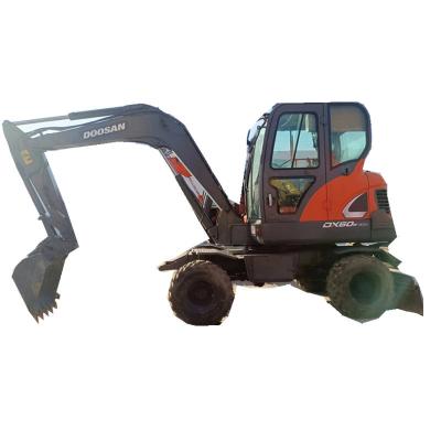 6 máquina escavadora do Backhoe de Doosan DX60 da máquina escavadora de Ton Hydraulic Used Mini Crawler