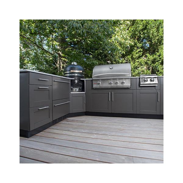 Stainless Steel Modern Outdoor Kitchen Cabinets Waterproof