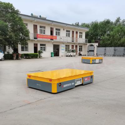 10T Plate Trackless Transfer Cart Heavy Load Material Transfer Trolley