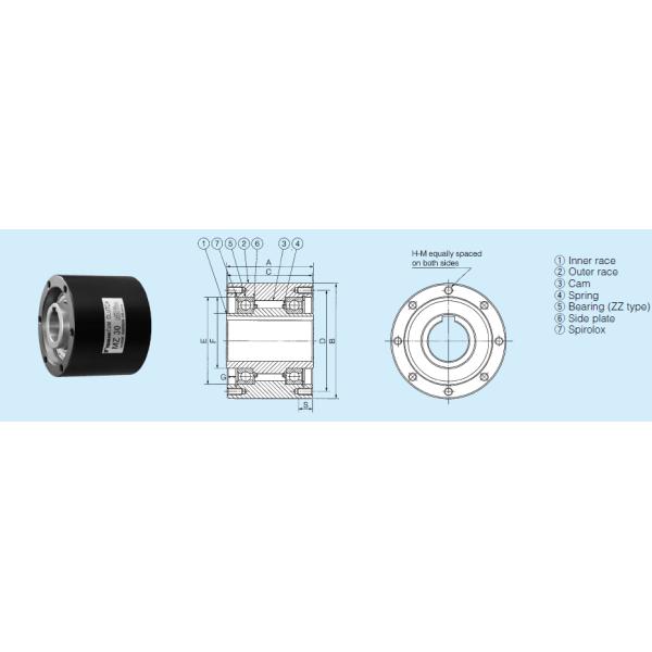 MZ45 Freewheel носящ одну муфту кулачка пути нося серию MZ