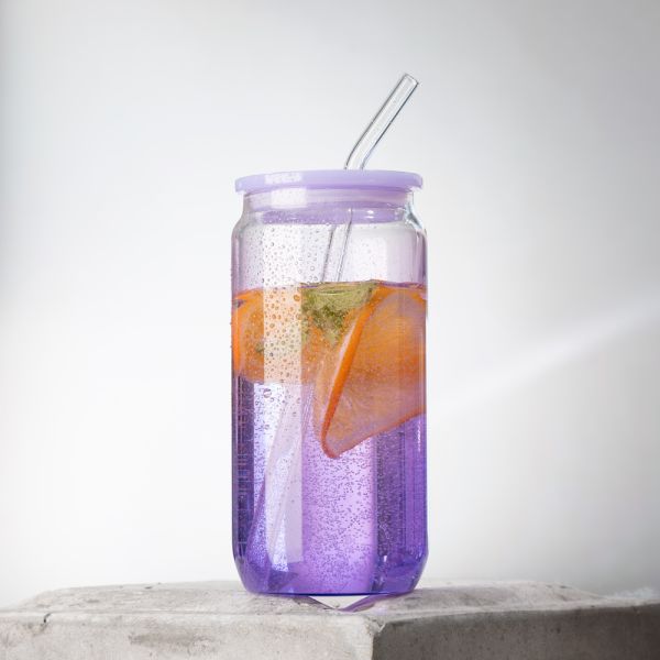 Modern Minimalist Eco-friendly High Borosilicate Glass Tumbler Universal Handle Cup Portable Reusable Cork Cap Dishwasher Safe