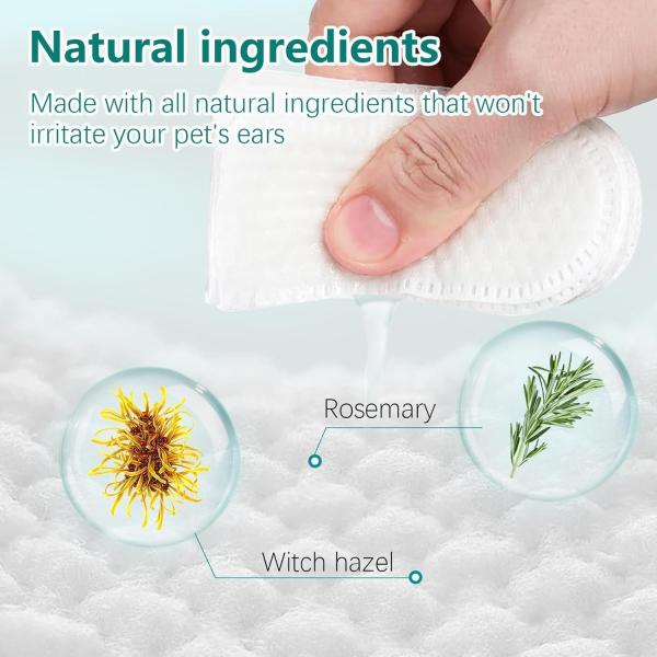 Safe Unscented Friendly Pet Glove Wipes for Effective and Eco-friendly Ear Cleaning