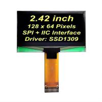 2Display OLED de 42 polegadas 128x64 Fontes amarelas PMOLED Screen SSD1309 Controlador SPI+IIC Interface