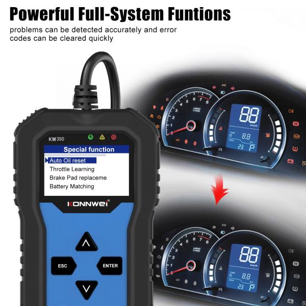 Блок развертки инструмента OBD2 развертки читателя кода полной системы автомобильный с принтером