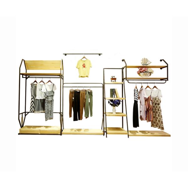 Durable Lady'S Clothing Display Racks Shop Clothes Rack Fashionable Design