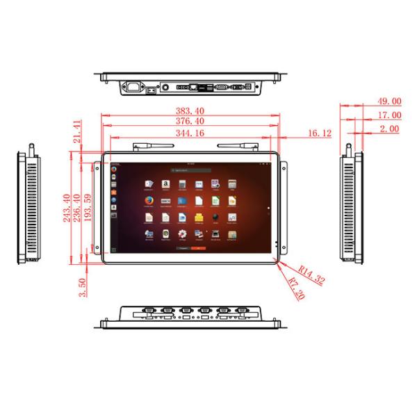 15.6-Inch Linux All-in-One Device for Logistics Dashboards, Security Panels, Medical Displays, and Smart Retail Systems