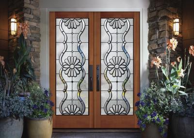 Black Patina Internal Decorative Sliding Glass Door Added Light