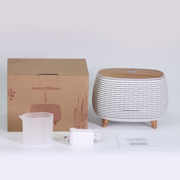 400ml New Arrivals WiFi Smart Tuya APP Remote Control Electric Aroma Home Essential Oil Diffuser with Alexa Voice Control