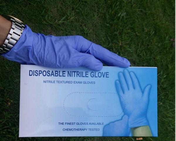 Medical Glove, Disposable Nitrile Gloves,Powder Free, powdered, blue, S M L XL size