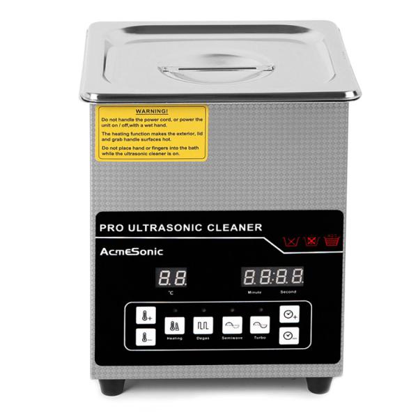 SUS 304 Dual Frequency Ultrasonic Cleaner with Drain Valve 4pcs Transducers New 2024 Model
