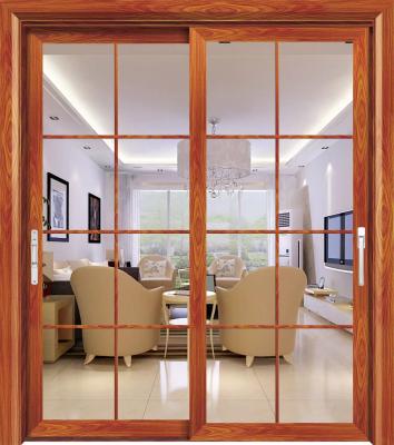 Modern Aluminium Frame Glass Sliding Door Soundproof Size Customized