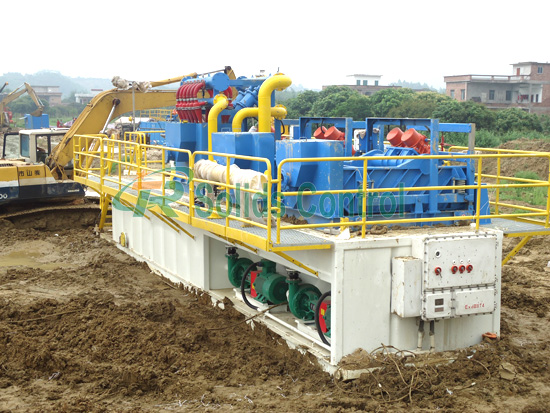 500GPM HDD mud cleaning system Solids Control 500GPM 120m3/H Drilling Mud Equipment