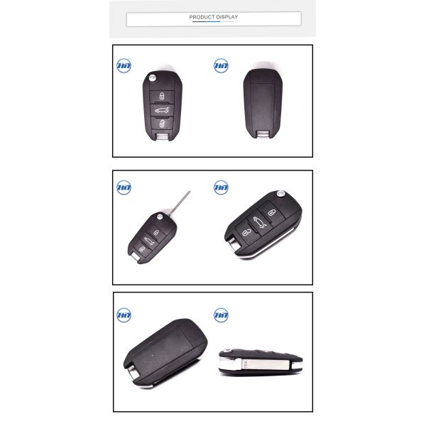 Original Keyless Remote Smart Key Fob for Citroen with 3 Buttons 433MHz 46chip