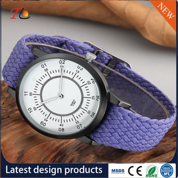 quartz Wrist Watch weave strap Watch delicate  Fashion Watch  AlloyCase custom LOGO Multicolor strap Monochrome