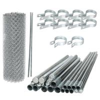 6 Panneaux de clôture à chaîne de pieds Type métallique fil de fer Dia 4/4.5mm Pour des applications temporaires