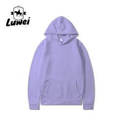 Pesos pesados Felpa Plain Sky Blue Hoodie Blusa de algodão orgânico Pull Over Capuzado Sweatshirt Homens Fleece Jogging