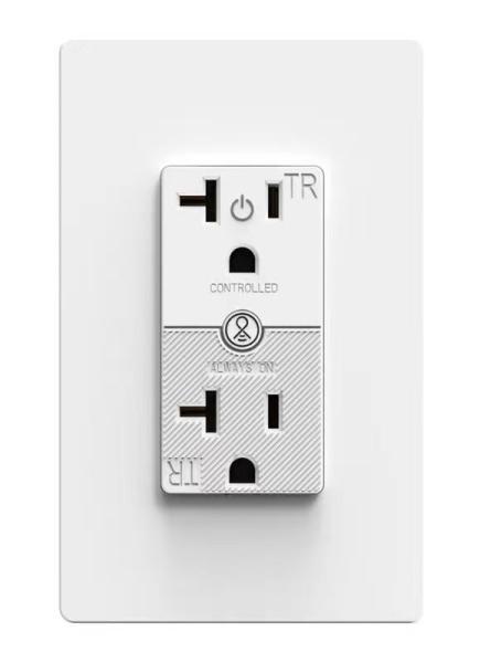 Remote Control Smart Socket 2500W / 125V Smart Wall Outlet With Timer Function