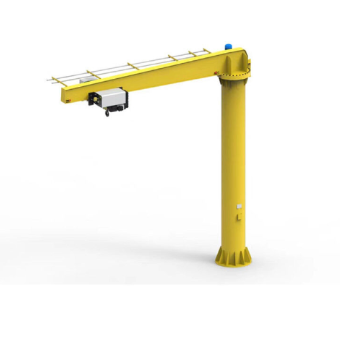 Custom Movable Mini Electric Jib Crane with 360° Rotation and Floor Mounted Design